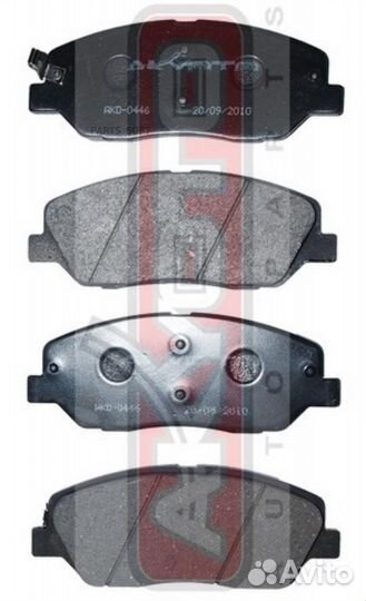 Akyoto AKD-0446 Колодки тормозные дисковые передни