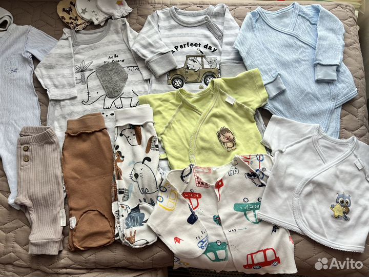 Брендовая одежда для новорожденного мальчика 50-62