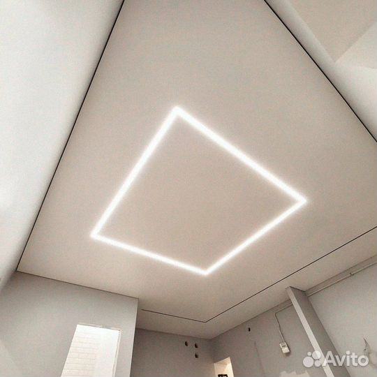 Натяжной потолок в ванную