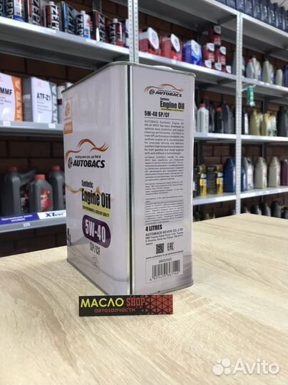 Масло моторное autobacs engine OIL 5W40 SP/CF - 4л