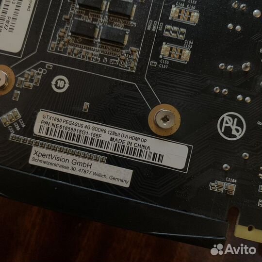 Видеокарта gtx 1650 4GB