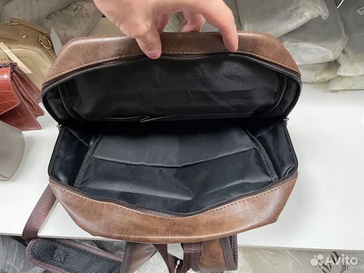 Рюкзак школьный для девочки кожаный