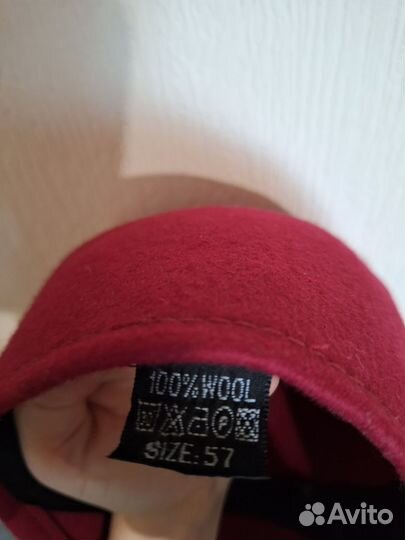 Шляпа с ушками фетровая женская 57 р