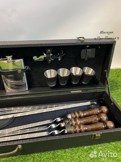 Набор шампуров в кейсе « Сокол-1»