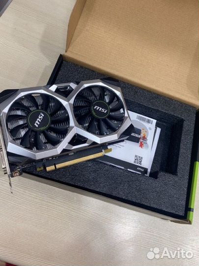 Видеокарта MSI GeForce GTX 1630 ventus XS 4gb