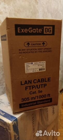 Кабель UTP витая пара 5e медь