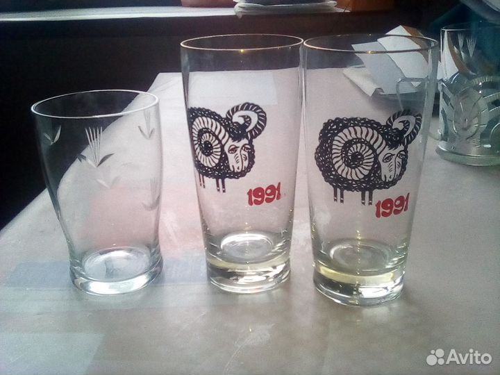 Подстаканники СССР, стаканы