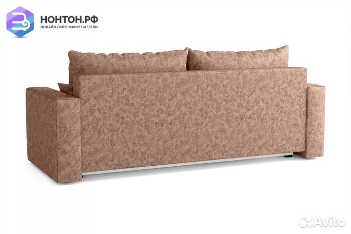 Диван еврокнижка Томас 3-х местный коричневый