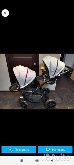 Коляска для двойни Rico team