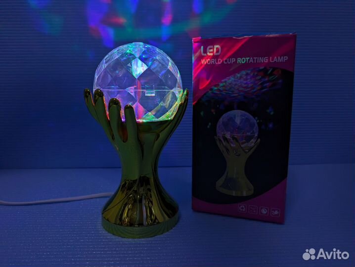 Диско шар Золотая рука Хюрэм Крутящаяся