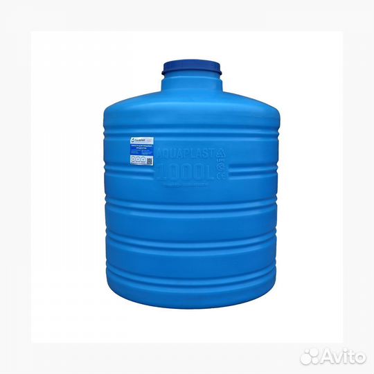 Бочка пластиковая 1000 л для жидкостей (вертикальн