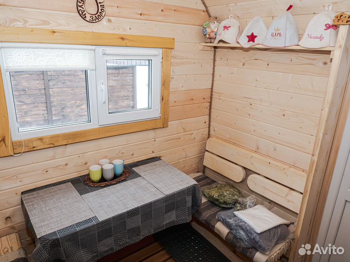 Баня на дровах с Теплой купелью