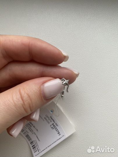 Серебрянные серьги Sokolov новые