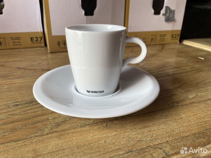 Чашка блюдце кофе неспрессо nespresso