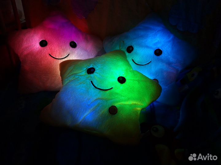 Плюшевые звезды с подсветкой