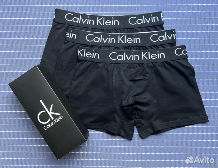 Трусы черные Calvin Klein-2шт