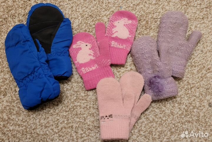 Варежки краги детские