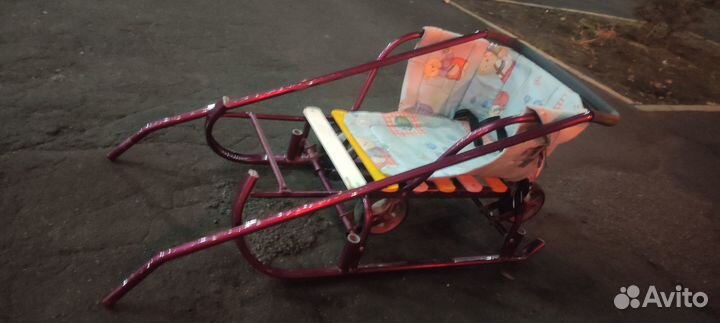 Детские санки с колесами
