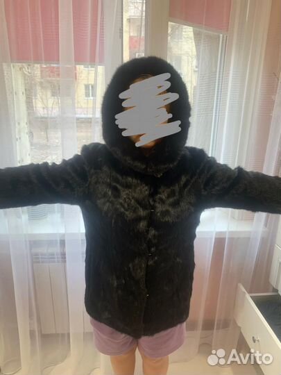 Норковый полушубок бу