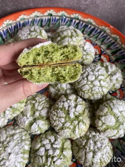 Мятное печенье с трещинками