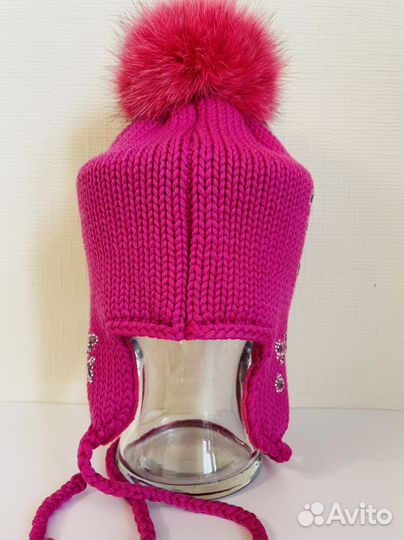 Шапка зимняя Regina с меховым помпоном