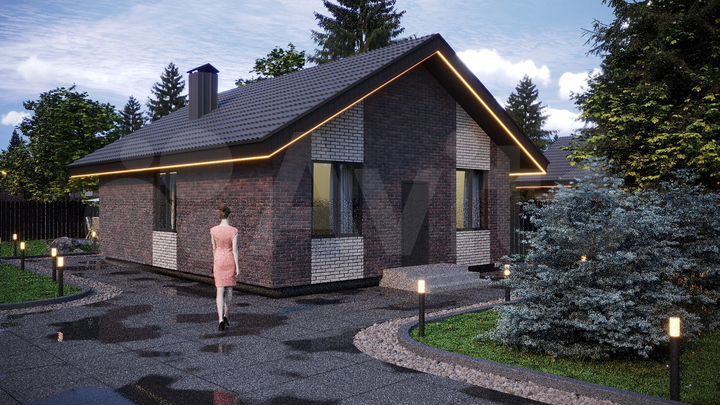 Коттедж 90 м² на участке 6 сот.