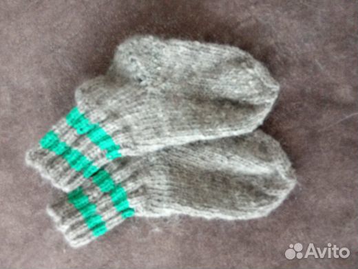 Носочки пуховые на 2 - 4 года