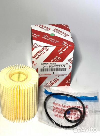 Фильтр масляный Toyota (OEM) 04152yzza3