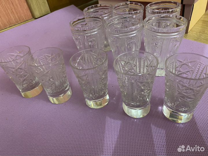 Хрустальные стопки, рюмки, вазы, салатники