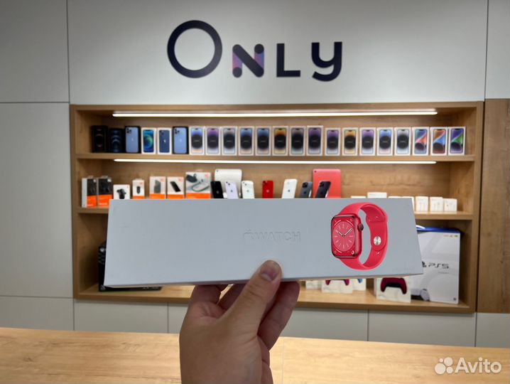 Apple Watch S8 41mm (product) RED