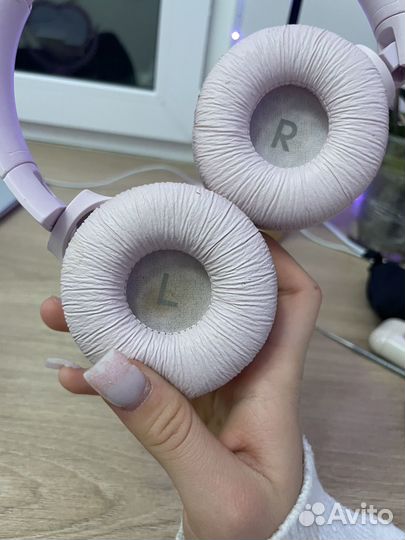 Наушники накладные JBL розовые