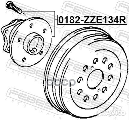 Ступица задняя toyota corolla/matrix (nap) zze1