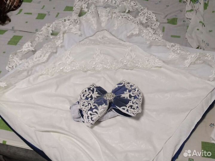 Конверт на выписку Бархатный для мальчика новый