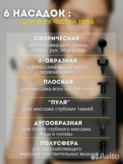 Перкуссионный массажер / массажер пистолет