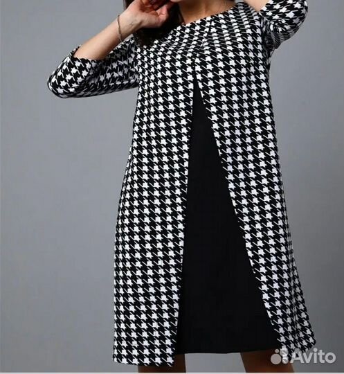 Платье женское с имитацией кардигана 42р