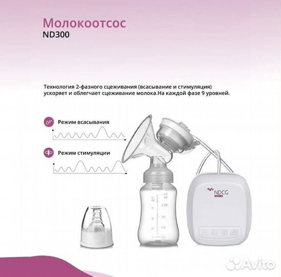 Электрический молокоотсос ndcg Standard ND300