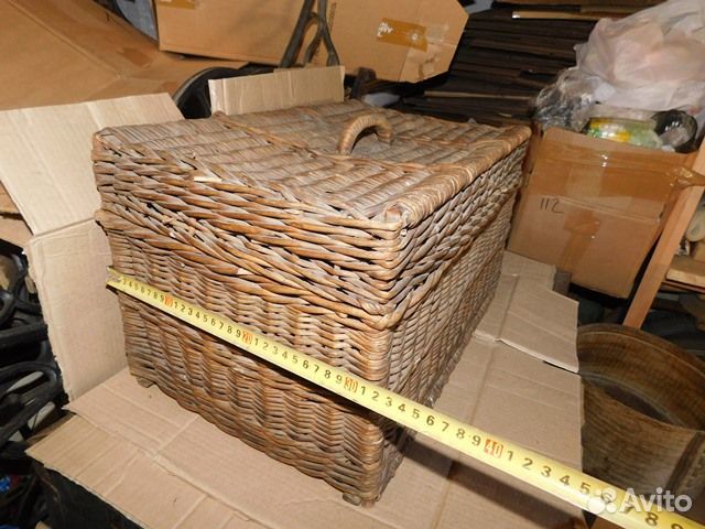 Старинный,плетенный,красивый короб ри,в интерьер и