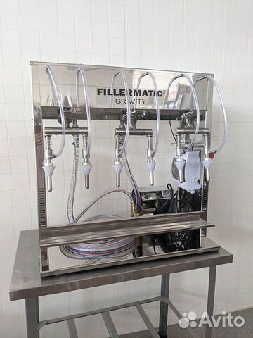 Аппарат розлива в бутылки на 6 головок, настольный