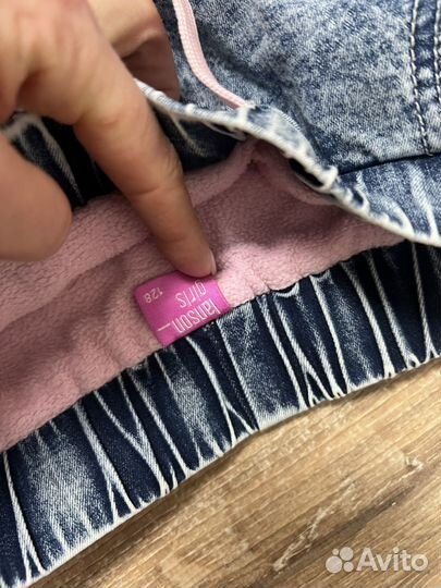 Джинсы утепленные 128