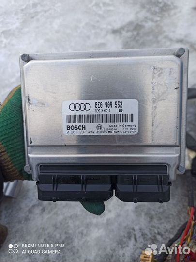 Ауди А4В6 2.4i 30v (BDV) эбу Bosch 8E0 909 552