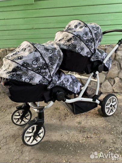 Коляска для двойни bebetto Comfort 42 2 в 1