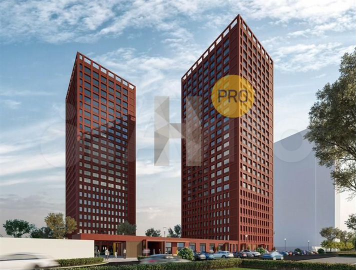 2-к. квартира, 54,4 м², 24/25 эт.