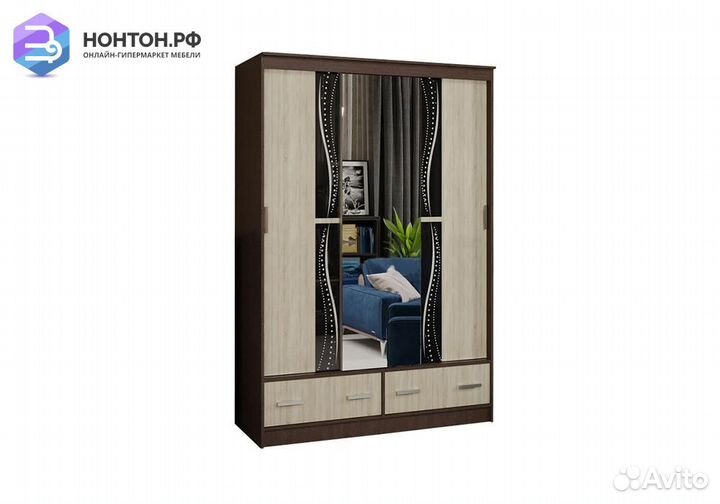 Шкаф-купе Лорд-1 дуб сонома / венге