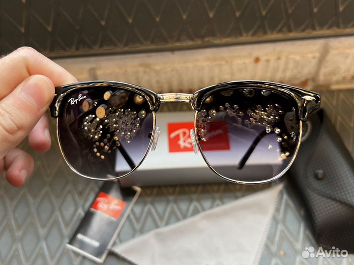 Солнцезащитные очки RAY BAN рей бен райбан clubmas