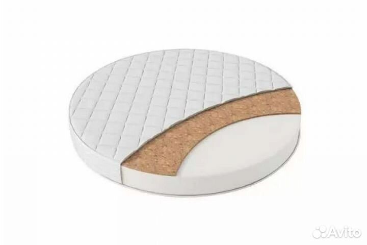 Матрас круглый в кроватку