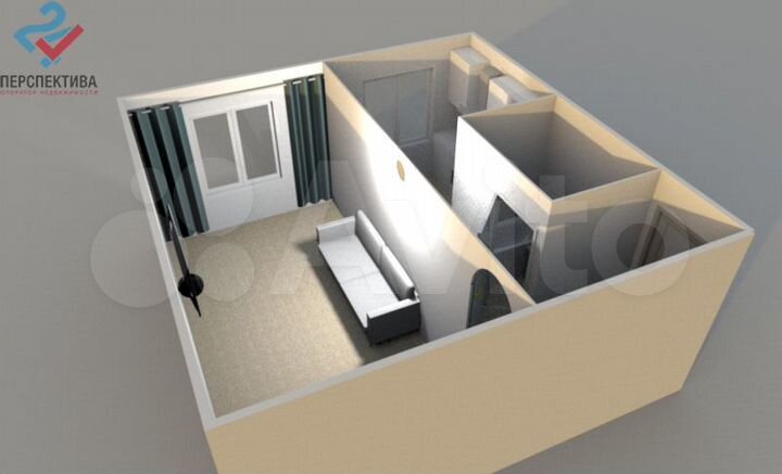 1-к. квартира, 31 м², 3/5 эт.