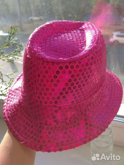 Карнавальная шляпа с пайетками для девочки