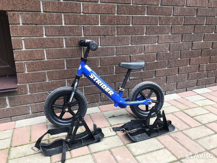 Беговел strider classic с комплектом лыж