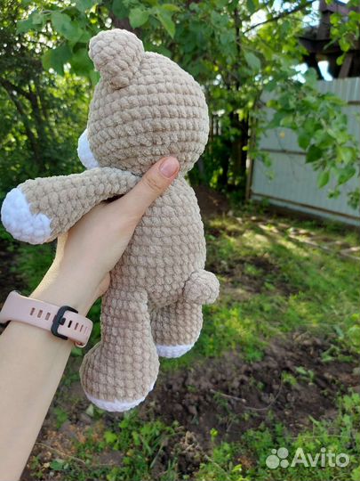Вязаный медведь, плюшевый мишка крючком