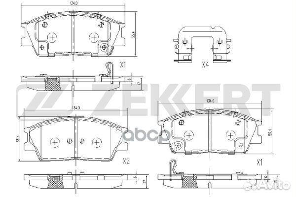 Колодки торм. диск. передн. Kia Soul III 19- (д